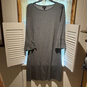 J. Jill Gray Bell Sleeve Dress